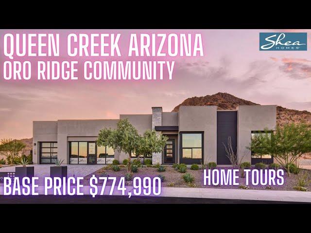 Queen Creek Home Tours [Amazing AZ Mountain Views|Shea Homes Oro Ridge|Prelude Collection]