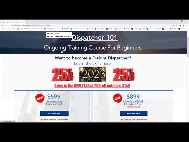 Dispatcher 101 Ongoing Training 2023