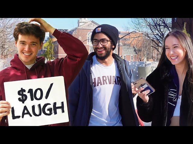 Telling Corny Jokes to Harvard Students...