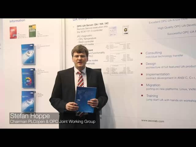 OPC Foundation and PLCopen at Hannover Fair 2014, Stefan Hoppe