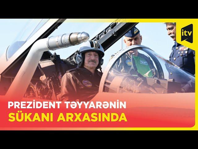 Prezident İlham Əliyevə çoxməqsədli JF-17C təyyarələri təqdim olunub