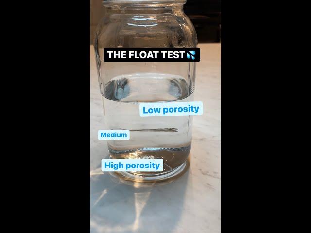 HIGH OR LOW? Hair Porosity Test  #shorts