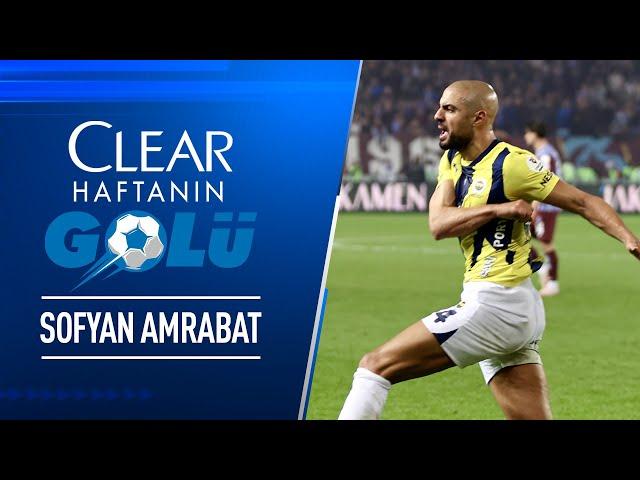 Clear ile 11. Haftanın En İyi Golü: Sofyan Amrabat | Trabzonspor - Fenerbahçe