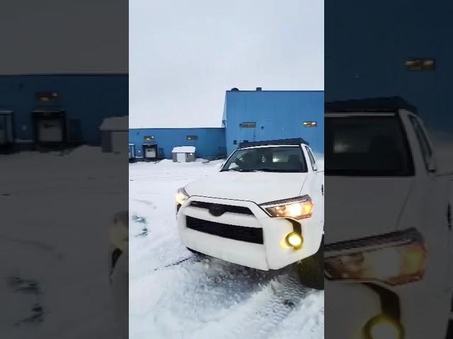 Snow drifting with 5.0 straight pipe 2012 Coyote f150