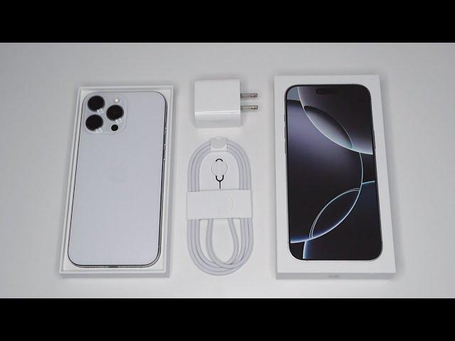 iPhone 16 Pro Max Unboxing: White Titanium!