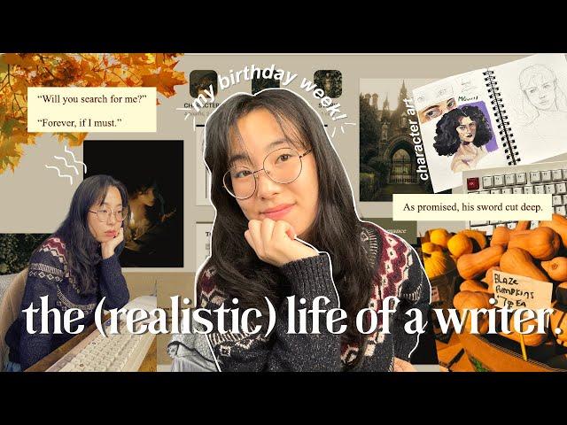  a realistic week in my life as a writer (bday edition) // autumn writing vlog