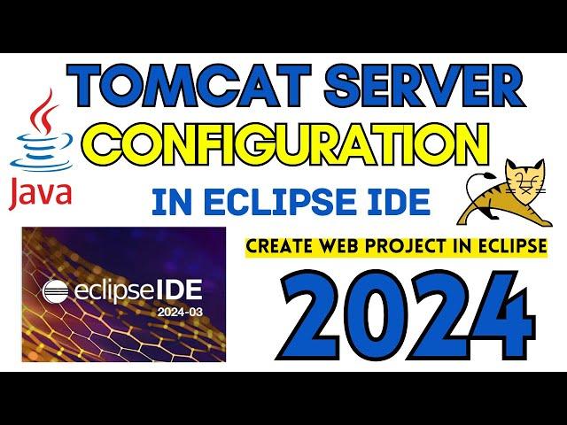 How to Configure Tomcat Web Server in Eclipse IDE [2024] | Create & Run Web Project in Eclipse IDE