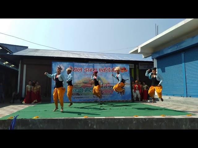 Deusi vailo 2075 welcome dance by Royal Dance Academy, Dharan