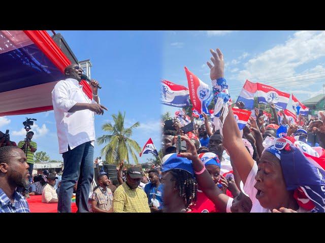 Dr Bawumia Punches John Mahama for allegedly insulting Pastors at Amasaman rally!The crowd was lit 