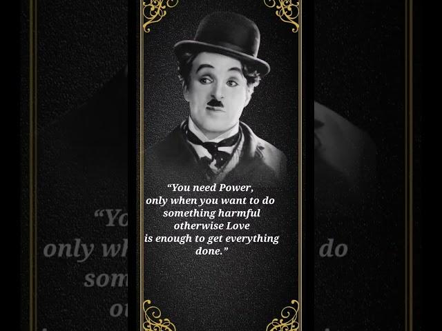 Beautiful Love  Thoughts by Charlie Chaplin | #shorts