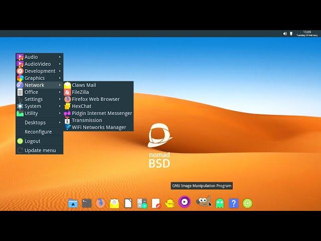 NomadBSD: Persistent Live USB OS