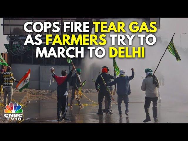 Farmers' Protest: Police Use Tear Gas To Disperse Farmers | Delhi Chalo March | Shambhu border |N18V