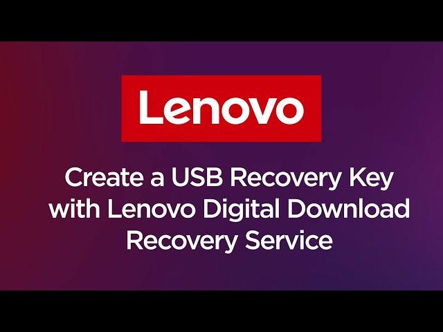 How To - Creating a Recovery USB Key with Digital Download Recovery Service (Updated 2024)