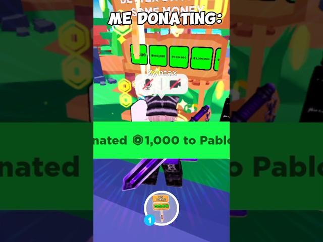 Pls Donate In A Nutshell #roblox #plsdonate #haz3mn #hazem