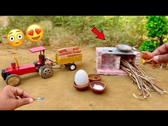 Diy mini tractor wood stove making | mini tools | @KeepVilla | @ShaitaniIdeas | Tech Creators