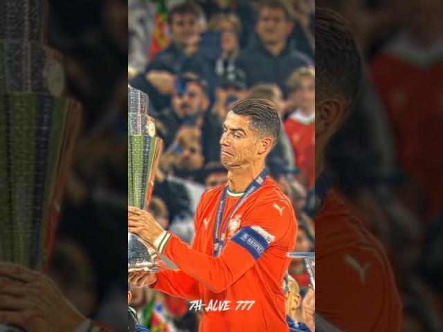 RONALDO FINALLY WIN UEFA NATIONAL LEAGUE ️#football