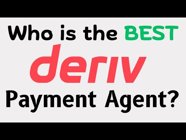 Is this the Best Deriv Payment Agent in Nigeria for Account Deposit & Withdrawal?