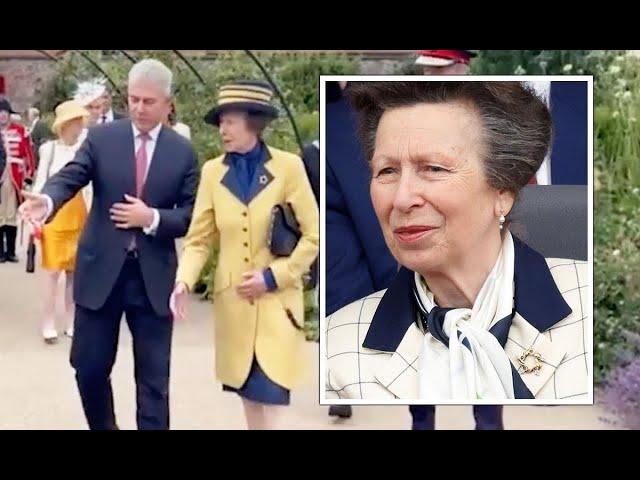 Princess Anne's mysterious brooch 'bursts with symbolism' during Hillsborough visit