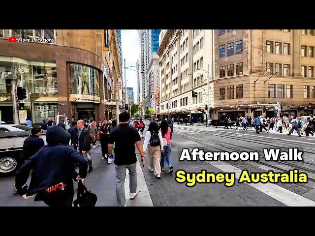 Afternoon Walk along George Street Sydney Australia