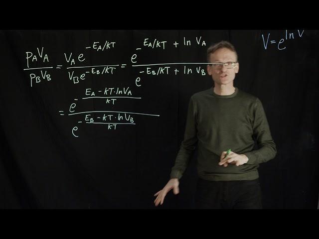 Lecture 03, concept 06: Entropy and free energy - accounting for multiplicity/volume