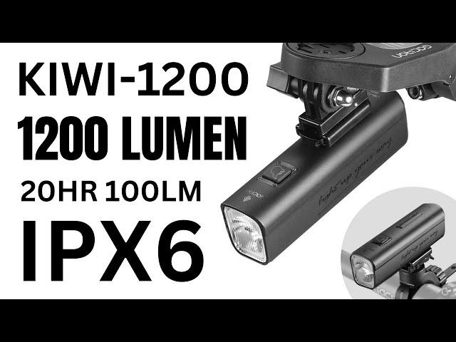 KIWI 1200 Lumens Bike Light + Waterproof IPX6 + Bluetooth Remote?!