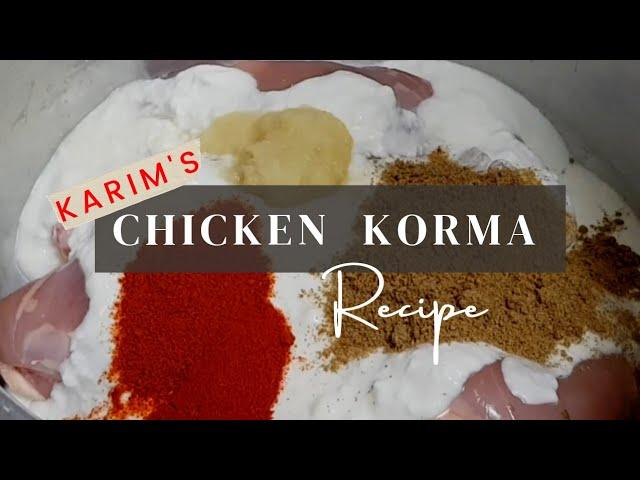 karim Hotel ki tarhan Chicken Degi Korma Banaye‼️Chicken korma