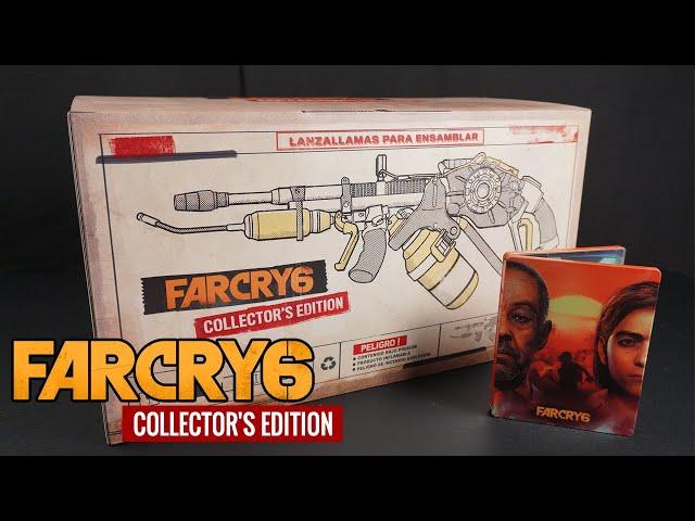 Far Cry 6 Collector's Edition Unboxing "Flamethrower" Preorder Steelbook PS5 Released 2021