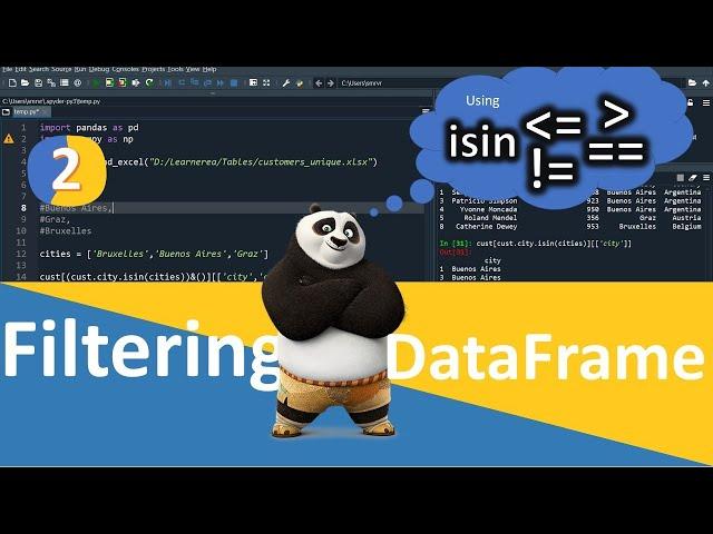 Filtering Pandas Dataframe With Single Or Multiple Conditional Operators Like IsIn, Not Equals to