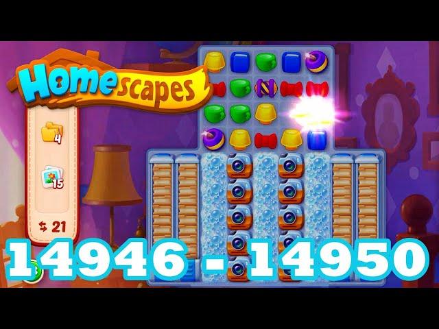 Homescapes Level 14946 - 14950 HD 3 - match puzzle Gameplay | android | IOS | 14947 | 14948 | 14949