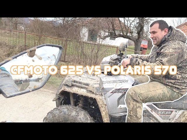 CFMOTO CFORCE 625 VS POLARIS SPORTSMAN 570 ATV | DRAG RACE