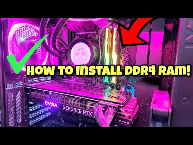 How To Install DDR4 RAM into Your Gaming Pc Step By Step (2023)