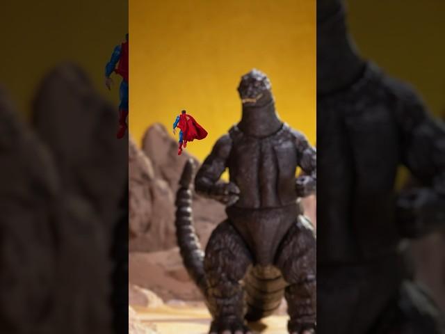 GODZILLA vs SUPERMAN?! How cool! Buy these figures and more at @BigBadToyStore