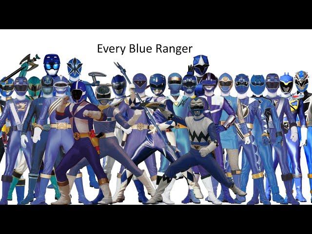 Every Blue Power Ranger (MMPR - Dino Fury)