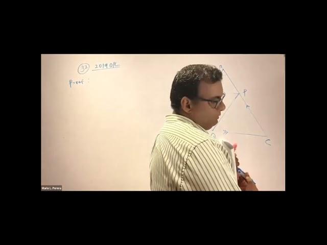 Maths online Seminar - Geometry Demo Session done  By sir Mario L. Perera