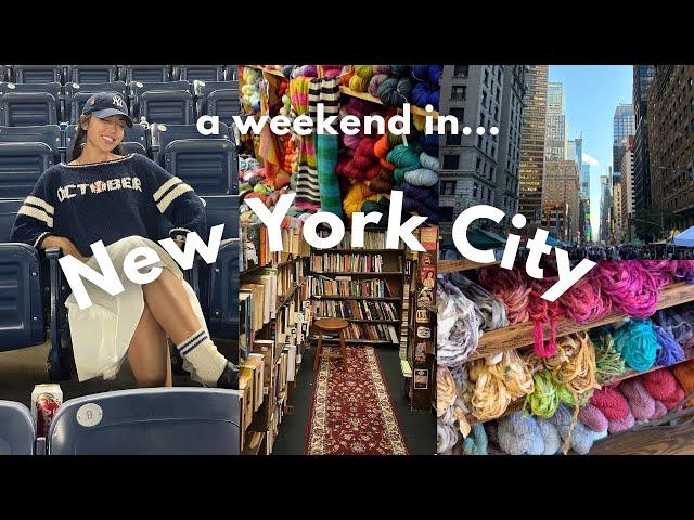 NYC Vlog  | Yarn, Bookstores, and Vintage Shopping + haul!