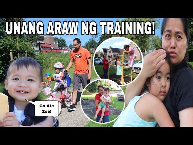 UNANG ARAW NG TRAINING NASUGAT ANG ATING ATE ZOË!