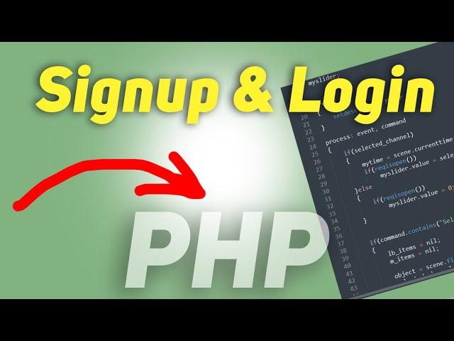 Simple signup and login system with PHP and Mysql database | Full Tutorial | How to & source code