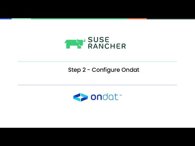 Getting started with SUSE Rancher and Ondat persistent storage