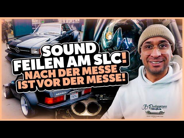 JP Performance - Sound feilen am Mercedes SLC! Nach der Messe ist vor der Messe!