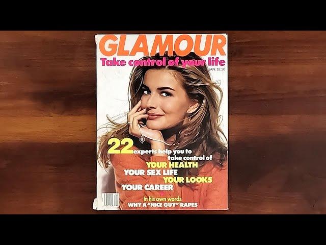 1992 January ASMR Magazine Flip Through: Glamour w Paulina Porizkova