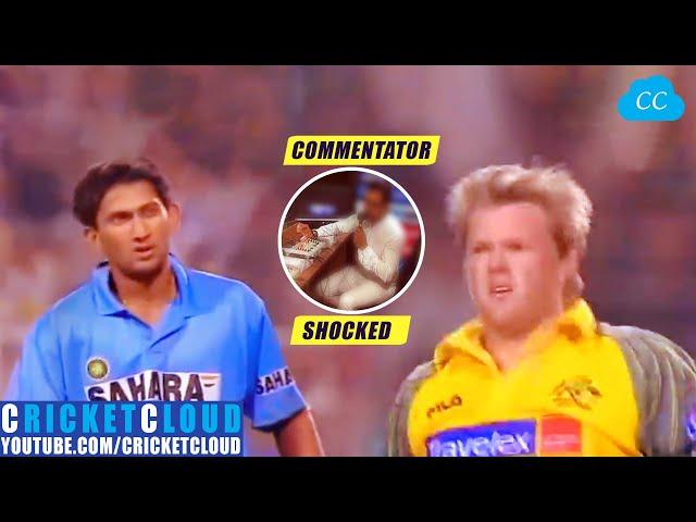 Ajit Agarkar Shocked the Commentator | INDvAUS 2003 !!