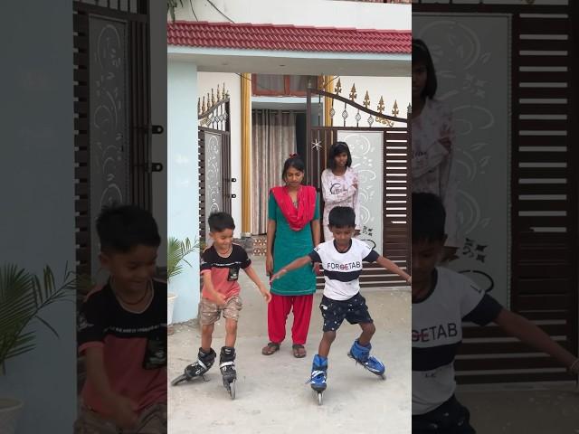 Bua ne race karva diya #shorts #advik #viral #skating