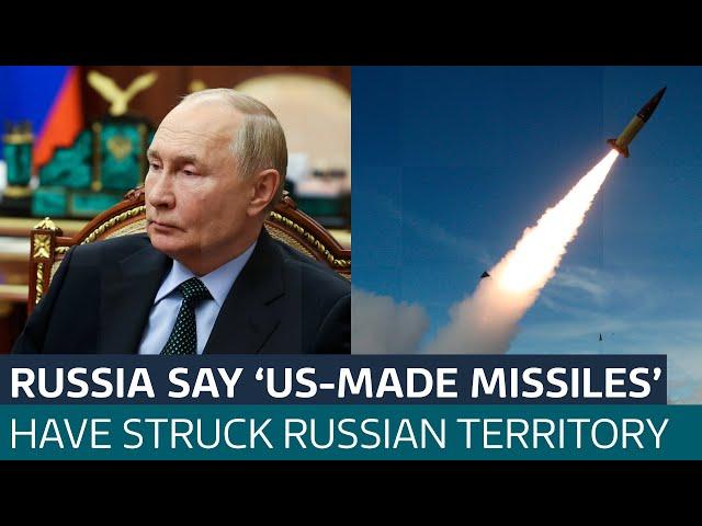 Russia says 'US-made long range missiles' have struck inside Russian territory | ITV News