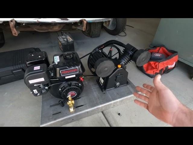 How to build a gas powered air compressor // DIY // Predator 212