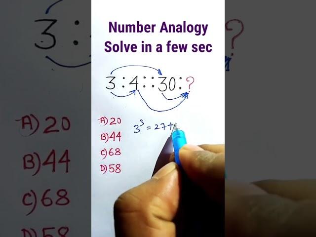 Reasoning tricks number analogy solve in a few seconds @RiyaStatus-100k
