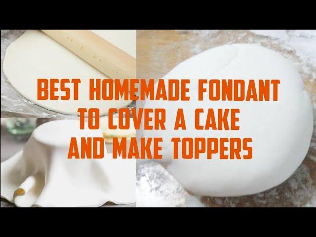 Best Homemade Fondant to Cover a Cake / Homemade Fondant to Make Cake toppers / Veg Fondant recipe