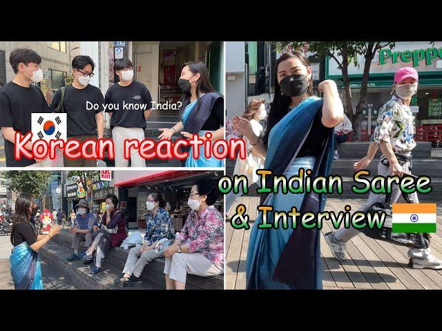 Wearing Indian Saree in Korea | What Koreans know about India?