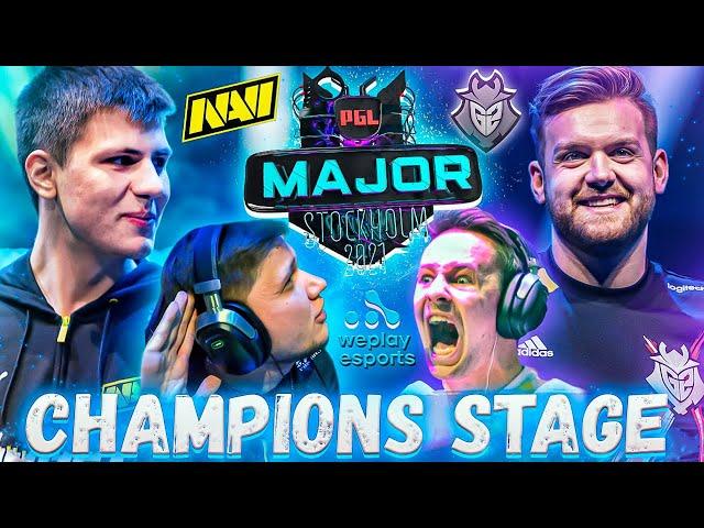 NAVI - Чемпионы Stockholm Major 2021! - Лучшие моменты CS:GO - Стадия Чемпионов