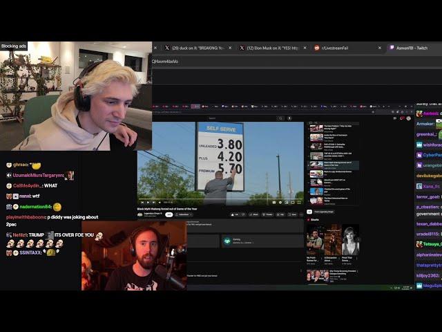 xQc Reacts to Asmongold saying FBI Contacted him about Streamer putting $35K Bounty on his Head