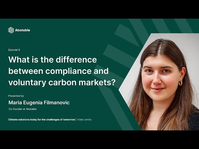 What is the difference between compliance and voluntary carbon markets? - Abatable